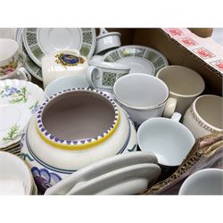 Poole vase decorated with flowers, no 877, Copeland Spode Dauphine pattern coffee service for six, and floral Richmond teawares