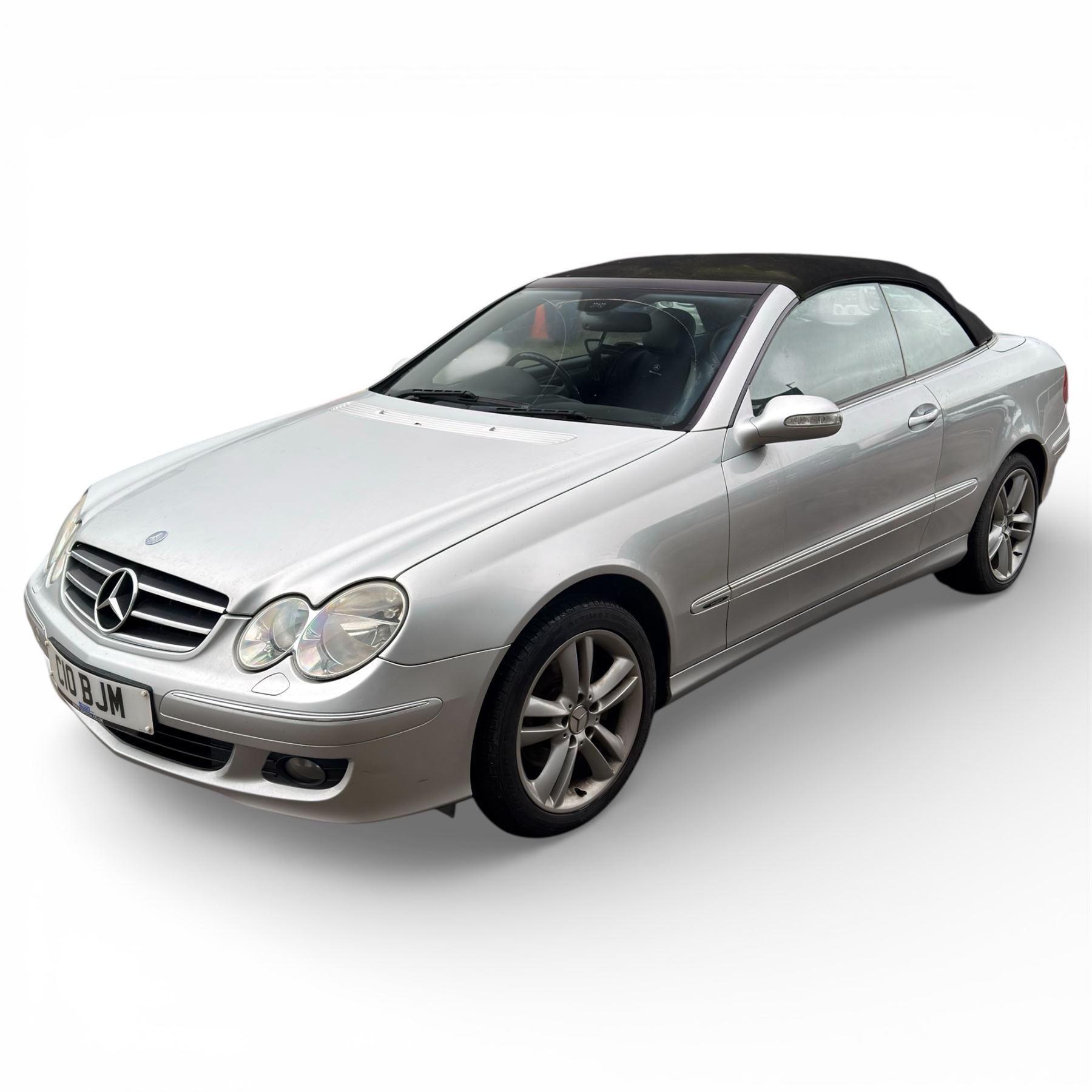 Mercedes-Benz CLK Cabriolet 280 Avantgarde, 3 Litre petrol, automatic, 2006, 2dr, 74500 Miles, convertible, silver, (C10 BJM)