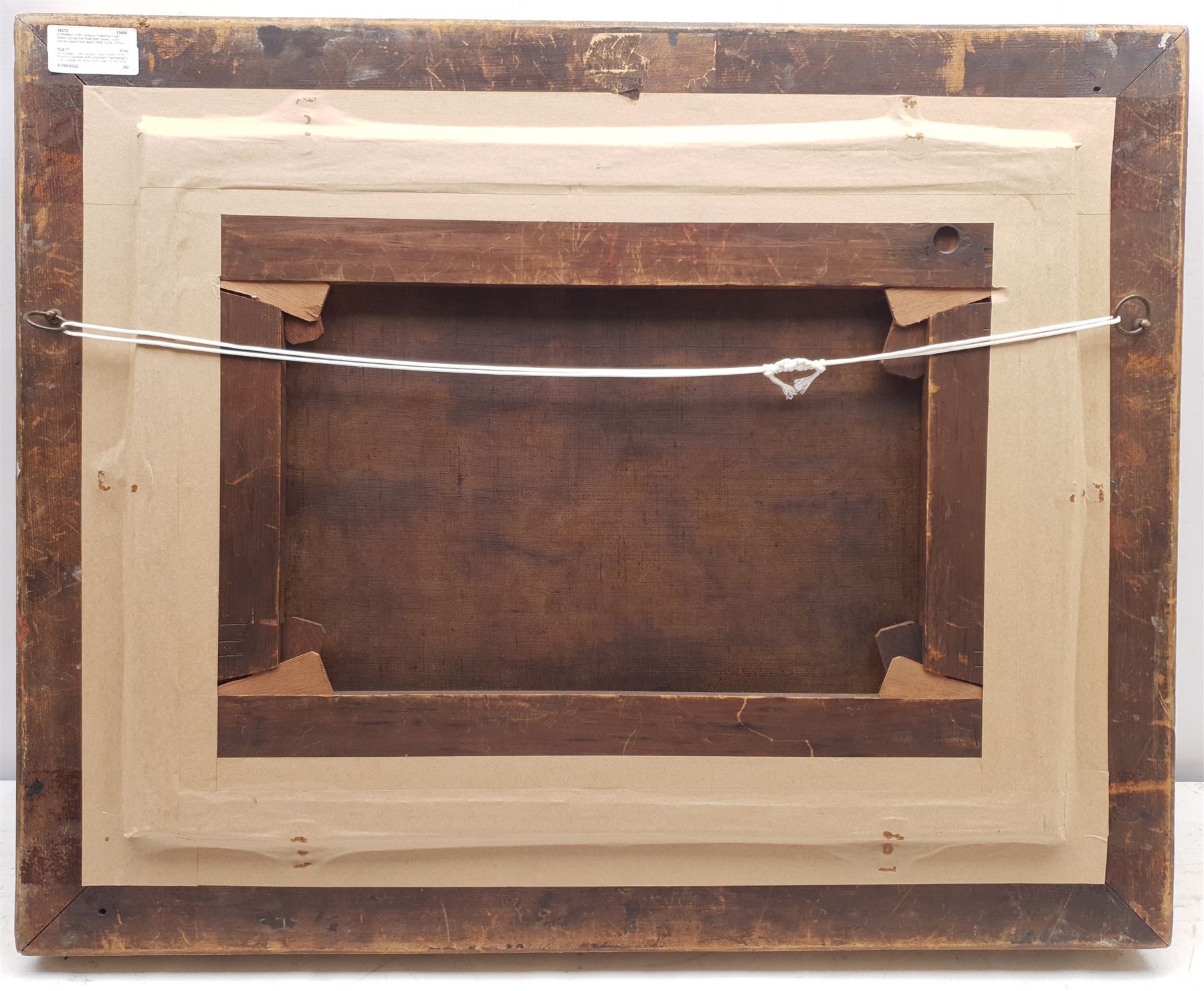 H Wheldon (19th century): High Street on the Road to Stockton with a Durham Fishmonger's Cart outside the Rose and Crown in the foreground, oil on canvas signed and dated 1848, 42cm x 57cm