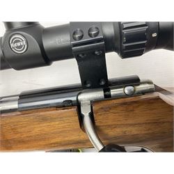 SECTION 1 FIREARMS CERTIFICATE REQUIRED - LEFT HANDED J.G. Anschutz .22 long round bolt action rifle, the 36cm (14