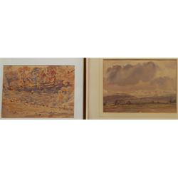 Fred Lawson (British 1888-1968): Yorkshire Landscapes, two watercolours signed 27cm x 37cm and 28cm x 38cm (2)