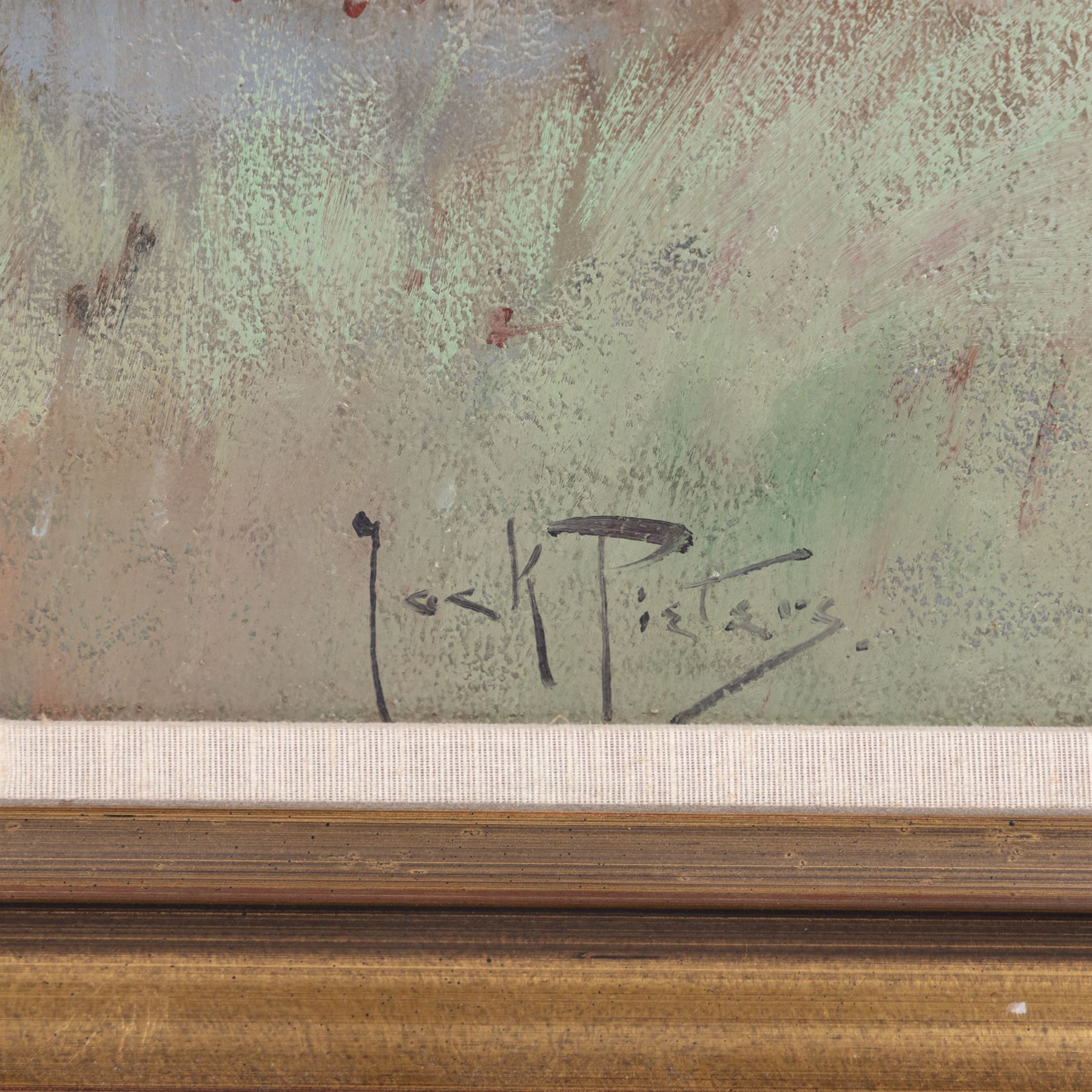 Jacobus (Jack) Pieters (Dutch 1886-1977): View Towards the Mountains, oil on canvas board signed 58cm x 74cm 