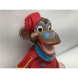1970s Pelham Vent Puppet in the form of a monkey, the ventriloquist dummy donning floral trousers and hat