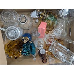 Cherished Teddies, cut and coloured glassware, Wedgwood Jasperware etc, in four boxes