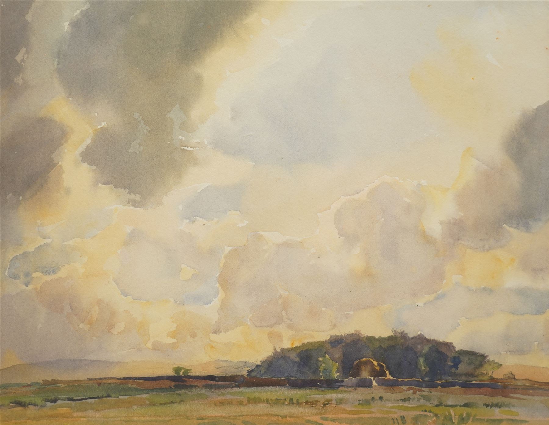Frederick (Fred) Lawson (British 1888-1968): Yorkshire Landscape, watercolour signed 23cm x 28cm