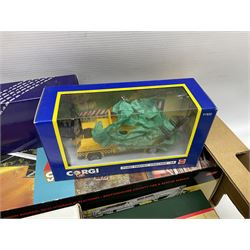 Corgi Limited Edition scale die-cast models including a Ford Transit Wrecker - AA, 50th Anniversary 1:50 scale model; AN13009 Dennis F125 Simon Snorkel SS263,  limited edition 1:50 scale Austin 4 wheel Platform Lorry in BRS livery, Guy Invincible 8 Wheel Platform Lorry and others, all boxed (20)