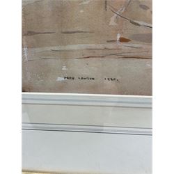 Fred Lawson (British 1888-1968): 'Wizard on the Wall' - Bland's Cliff Scarborough, watercolour and pencil signed and dated 1930, 37cm x 31cm