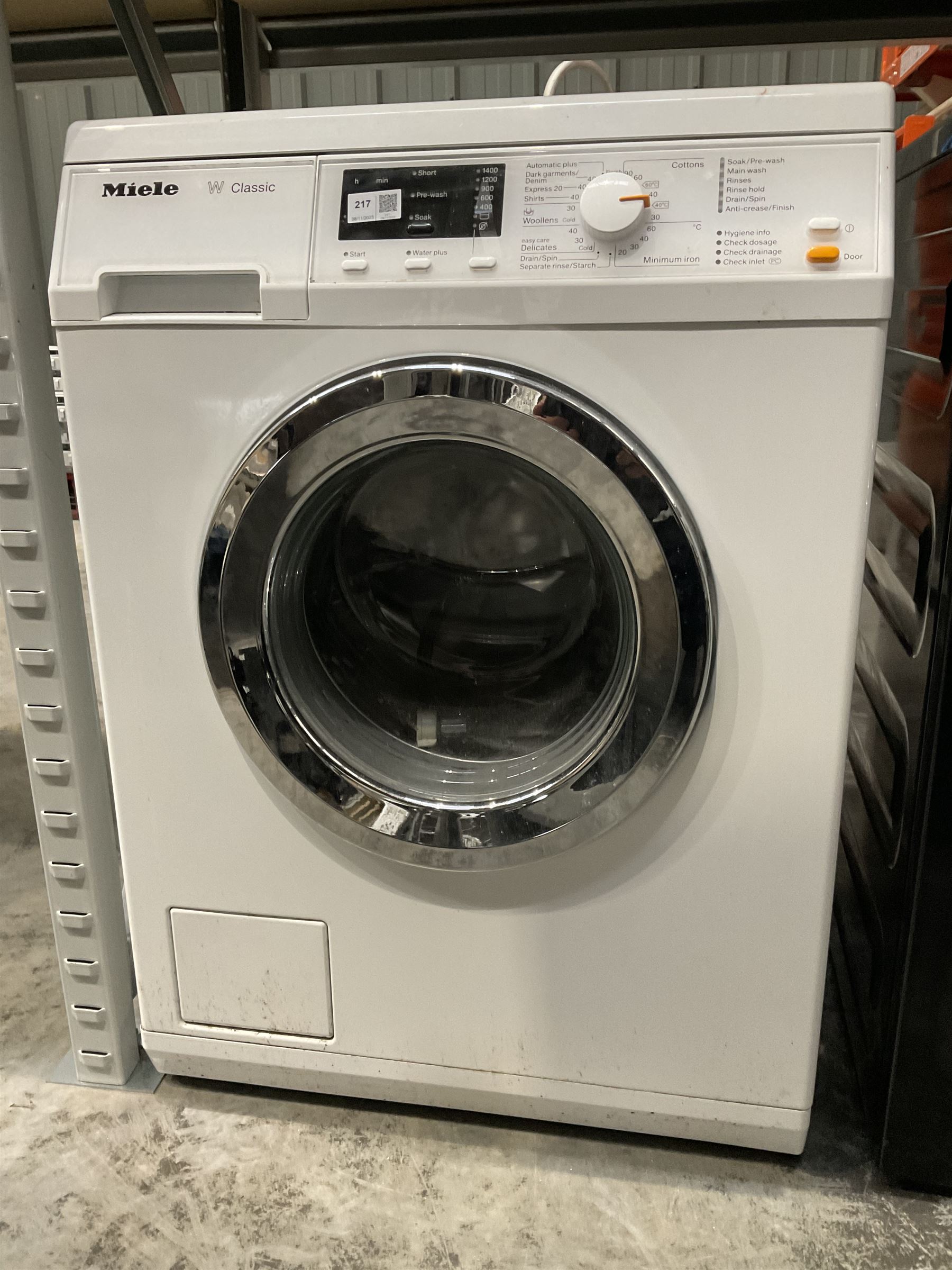 Miele W Classic washing machine  - THIS LOT IS TO BE COLLECTED BY APPOINTMENT FROM DUGGLEBY STORAGE, GREAT HILL, EASTFIELD, SCARBOROUGH, YO11 3TX