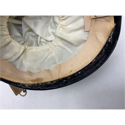 Lancers cap with original 19th century fittings for the 16th Lancers on a modern fibre glass shell with liner