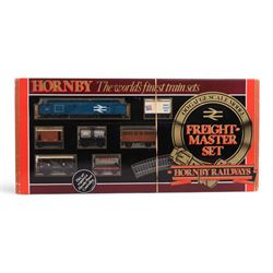 Two Hornby 00 gauge train sets, comprising R547 Flying Scotsman Set and R577 Freight Master Set, both boxed