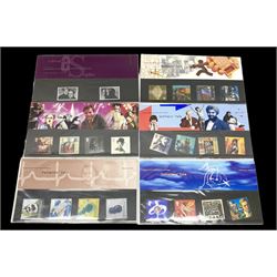Queen Elizabeth II mint decimal stamps, mostly in presentation packs, face value of usable postage approximately 230 GBP