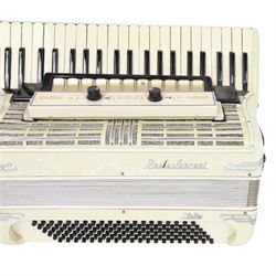 Paolo Soprani accordion, with 120 bass buttons and 41 piano keys, in soft case