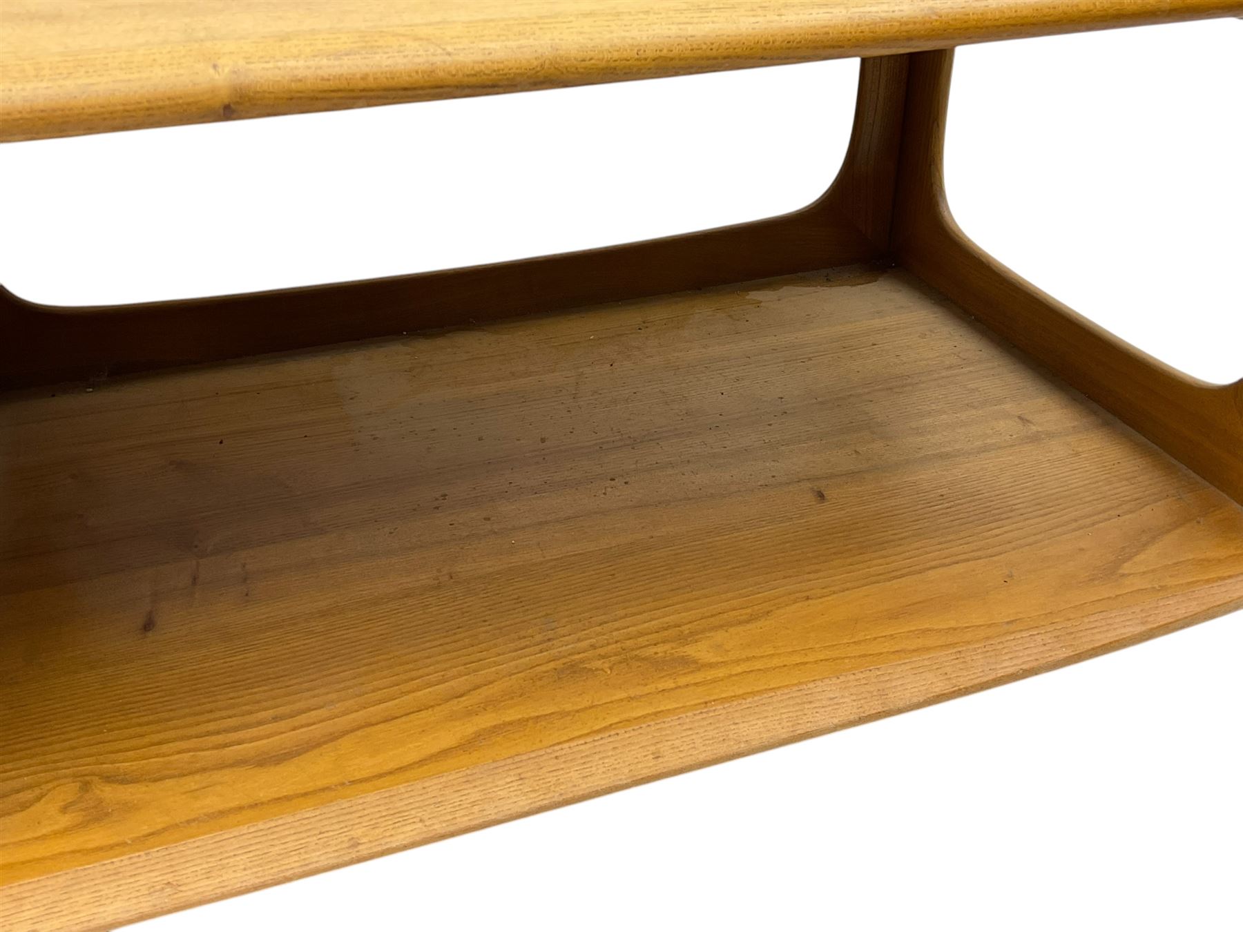Lucian Ercolani for Ercol - mid-20th century elm and beech 'Minerva' coffee table