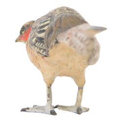 After Franz Bergman, 20th Century cold painted bronze figure of a pheasant, L15cm, H5cm