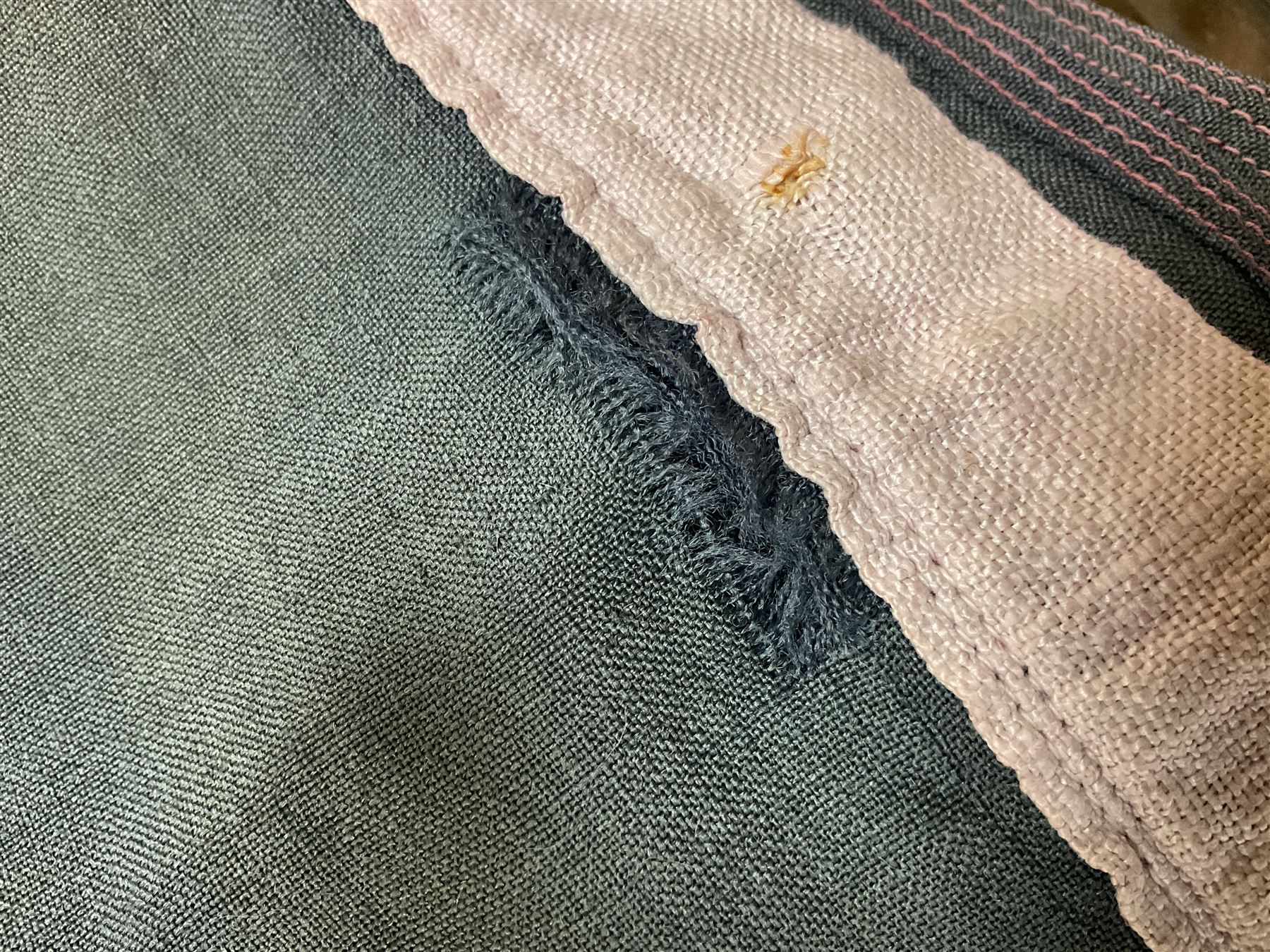 Large linen union jack flag, H89cm, W170cm