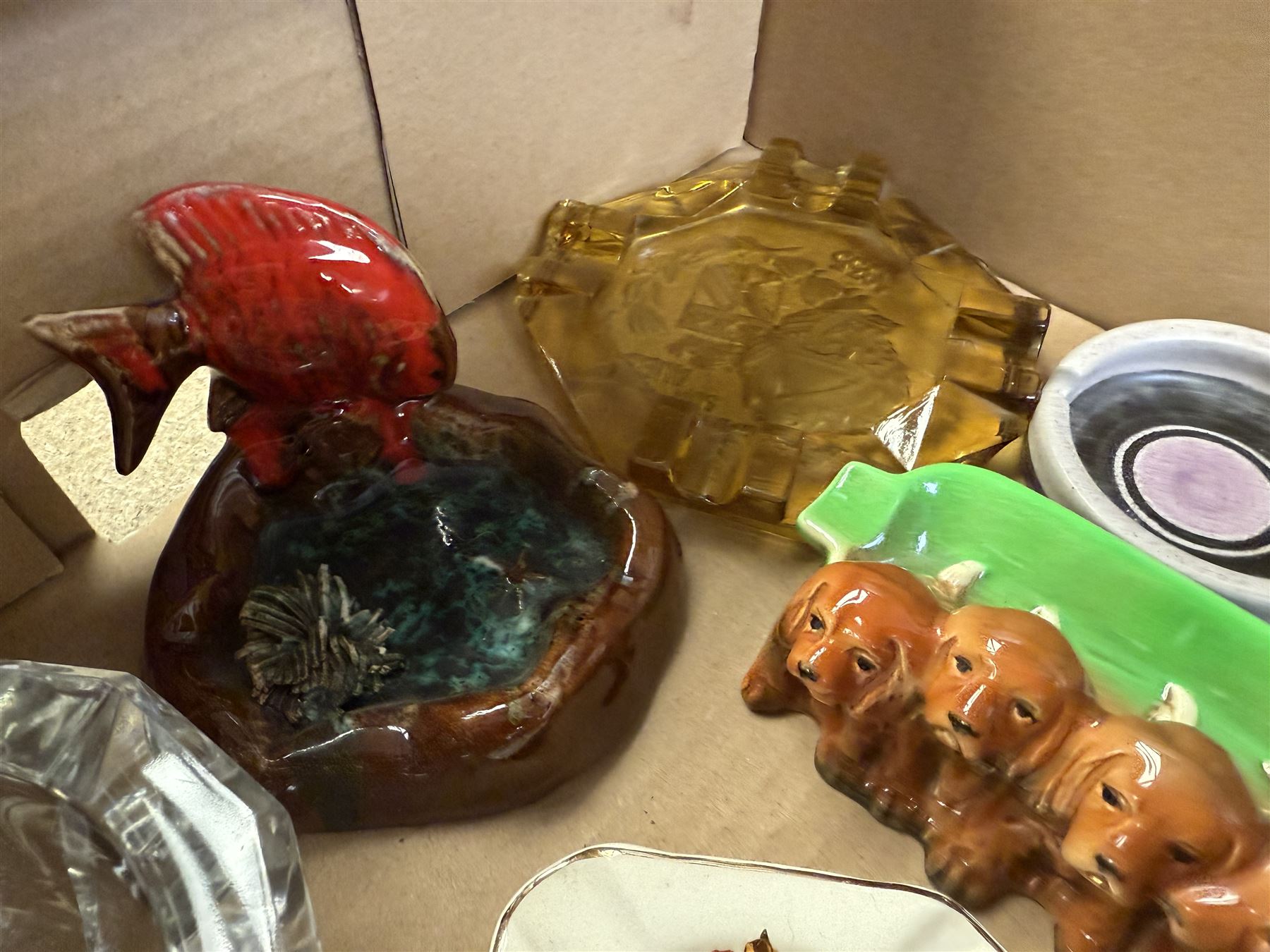 Collection of vintage cigarettes, cigars, ashtrays and other smoking related collectables