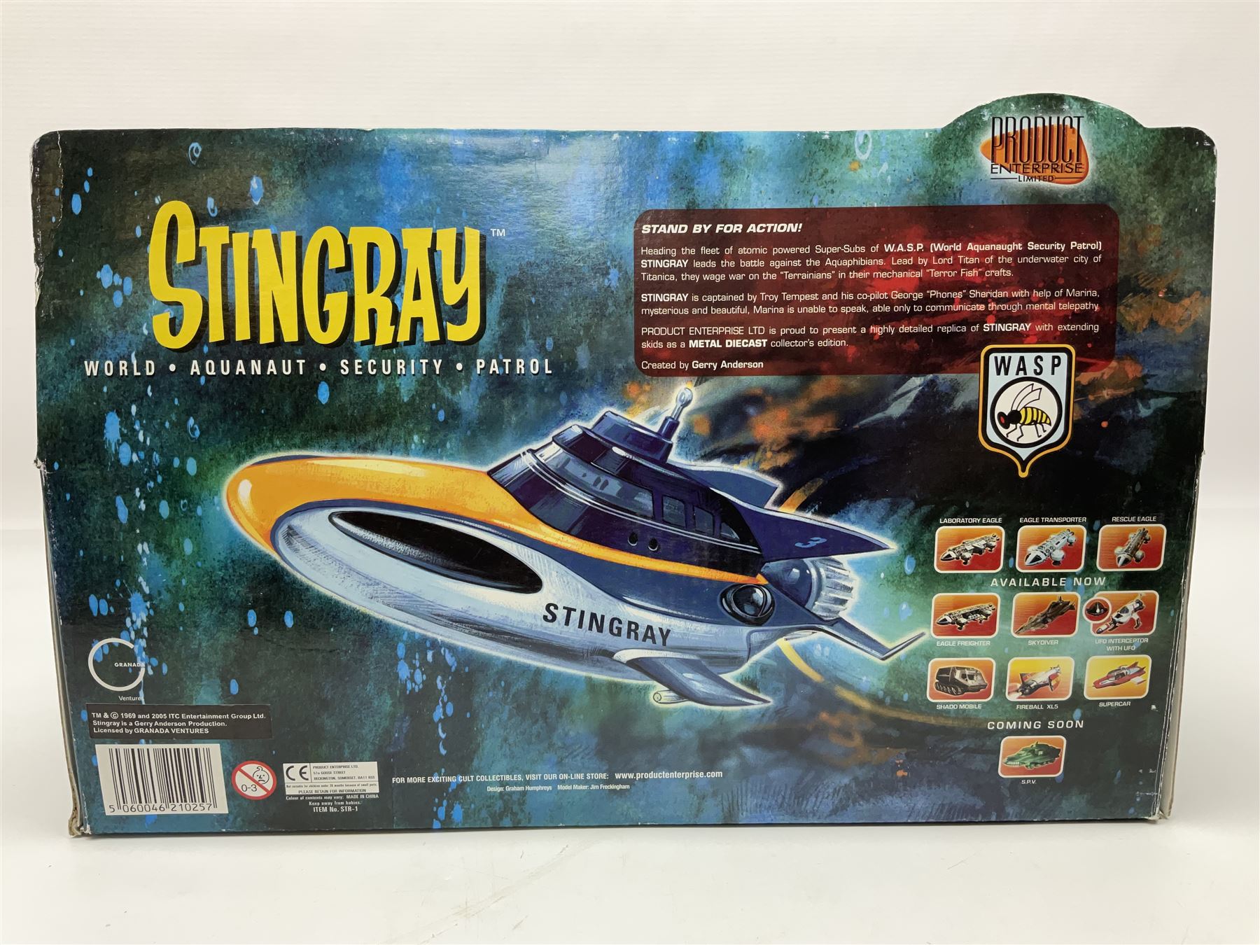 Gerry Anderson ‘Stingray World Aquanaut Security Patrol’ Product Enterprise 2005 in original box 