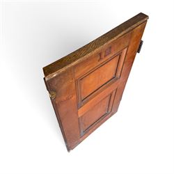 Collection of approximately twenty stained pine Victorian pew end doors or shutters, each formed of two panels with stencilled numbers to the top
Provenance: recently removed from Pocklington Methodist Church