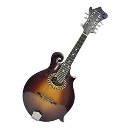 Eastman eight-string mandolin model MD514 2007 serial no.UK023 L68cm; in Hiscox hard carrying case