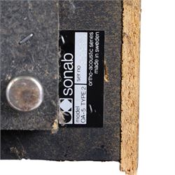 Four Sonab Model. 0A-5 Type 2 speakers, H44cm