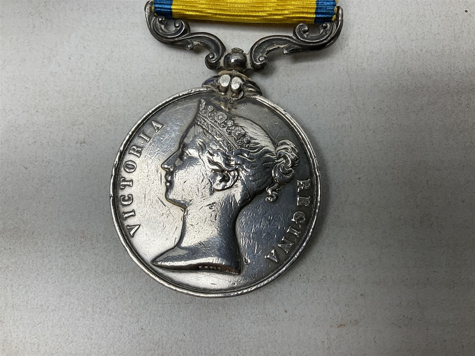 Victoria Baltic Medal 1854-55, unnamed, with ribbon