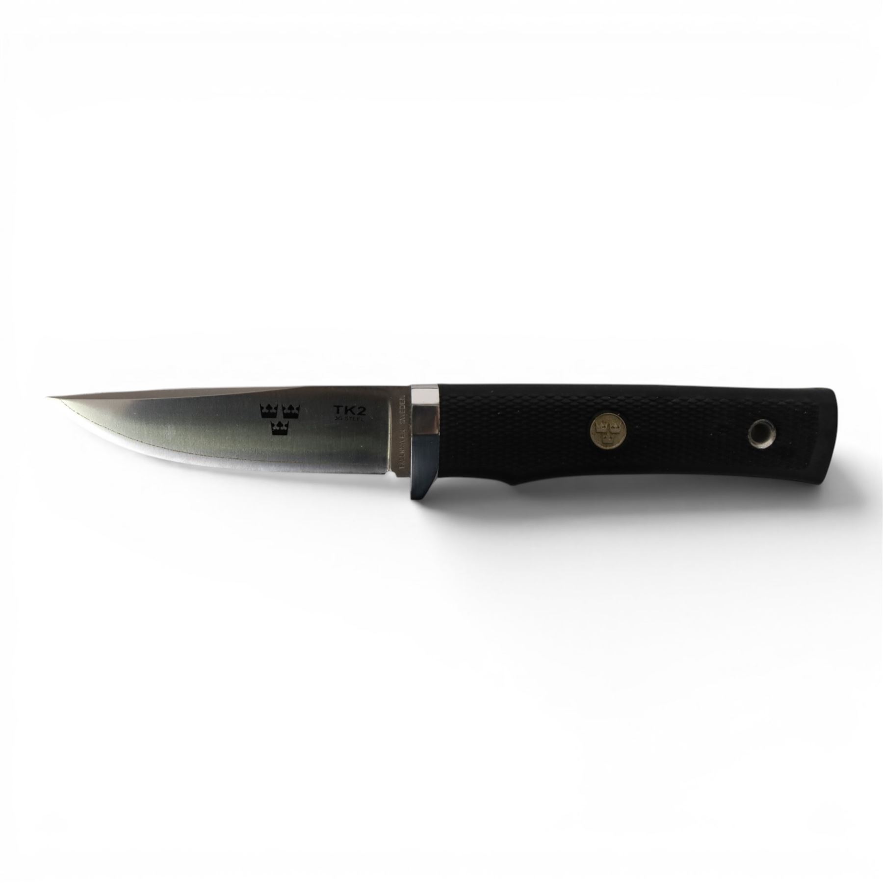 Fallkniven TK2 3G Steel hunting knife, with leather sheath, in presentation box, cased, knife length 21cm 