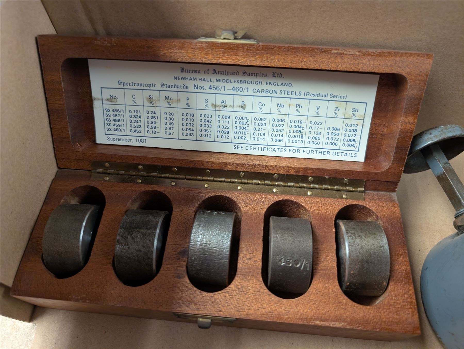 Cooke, Troughton & Simms square level, klaxon horn, telescope, casella glasses, etc