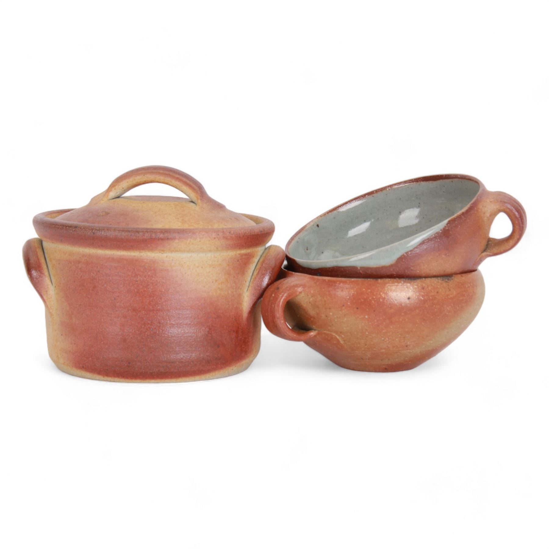 John Leach (1939-2021) for Muchelney Pottery twin handed casserole