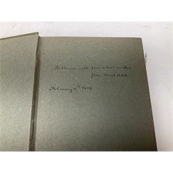 Shakespeare, William: Shakespeare's Comedy of Twelfth Night, or What You Will, illustrated by William Heath Robinson, Andersen, Hans Christian: Hans Andersen's Fairy Tales, illustrated by William Heath Robinson, Barrie, J.M: Peter Pan in Kensington Gardens, illustrated by Arthur Rackham, Sitwell, Sacherverell: Dance of The Quick and the Dead' and Johann Wolfgang von Goethe. Iphigenie auf Tauris