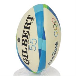 2016 Rio Olympics match used rugby ball, Women's Pool Round Canada vs Great Britain, with authenticity hologram, certificate and acrylic display stand