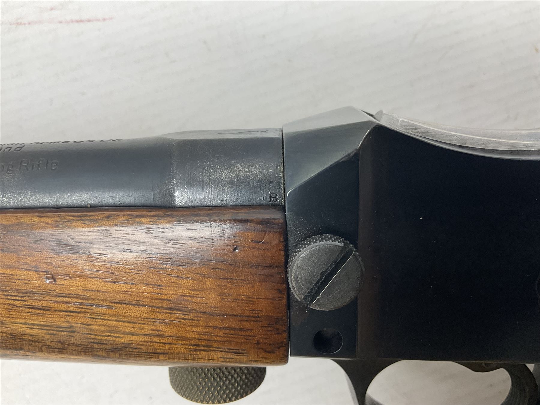 FIREARMS CERTIFICATE REQUIRED - BSA .22 LR rifle with Martini take-down action, 63.5cm(25