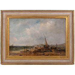 William Edward Webb (British 1862-1903): Port St Mary - Isle of Man, oil on canvas laid on to board unsigned 39cm x 59cm