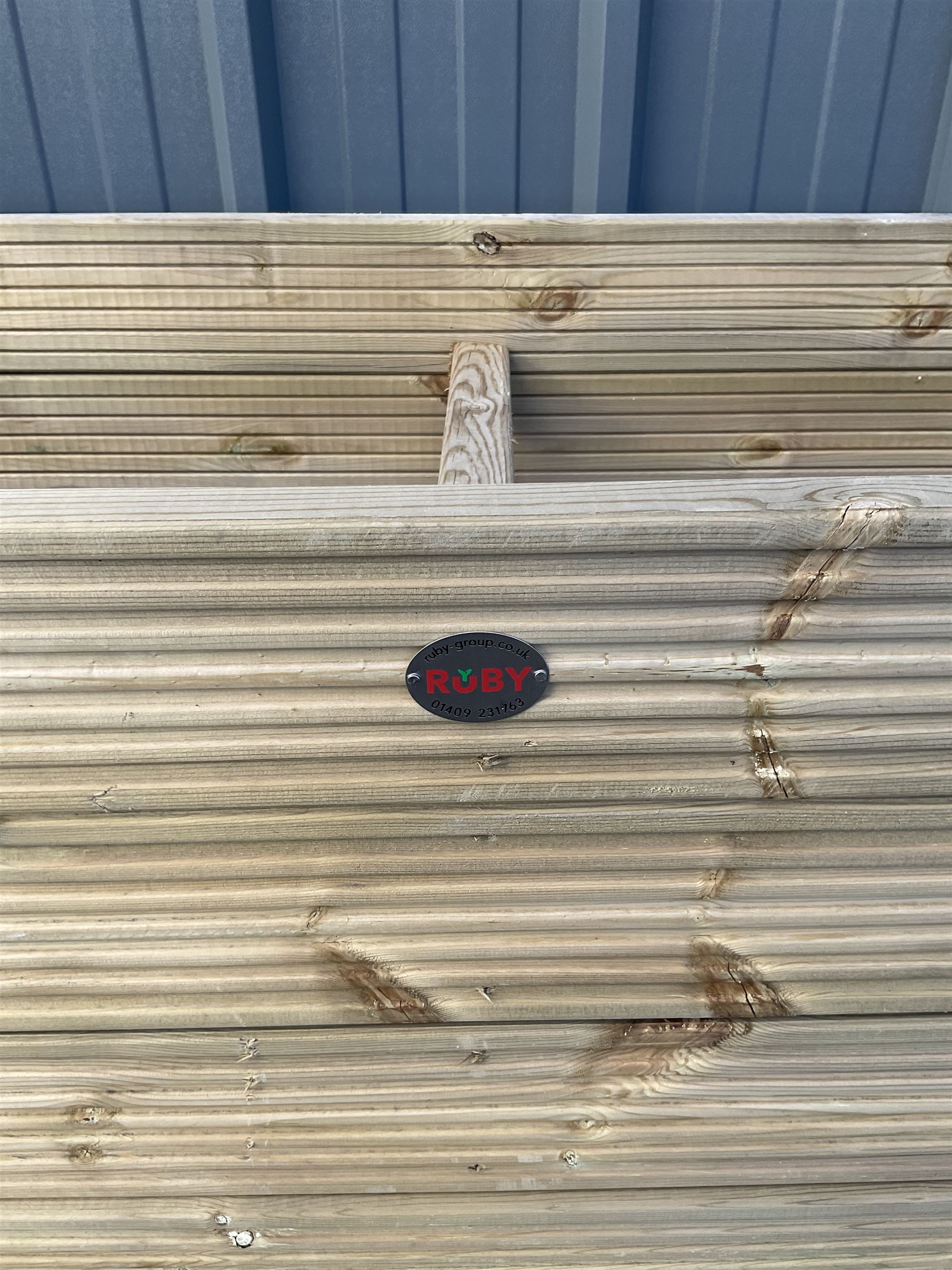 Large Ruby rectangular tanalised timber planter  - THIS LOT IS TO BE COLLECTED BY APPOINTMENT FROM DUGGLEBY STORAGE, GREAT HILL, EASTFIELD, SCARBOROUGH, YO11 3TX