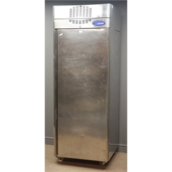  Large commercial stainless steel freezer, W71cm, H197cm, D72cm (This item is PAT tested - 5 day warranty from date of sale)  