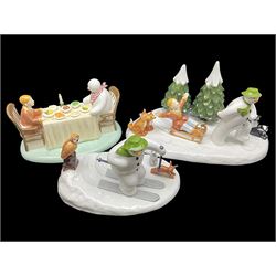 Three Coalport Characters The Snowman fi