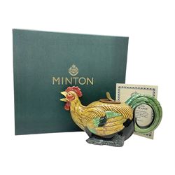 Minton Archive collection cockerel teapot, limited edition 239/2500, with certificate and original box