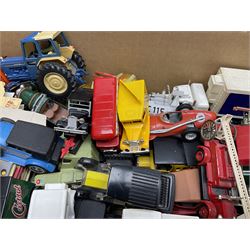 Over fifty modern die-cast models, predominantly Matchbox, including cars, promotional  and commercial vehicles; and a quantity of flat-packed model boxes