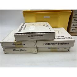 Twenty-three Bradford Exchange collector's plates with boxes and certificates, including Une Journee au bord de l'eau, wehrhaftes vischering, Vieux moulin a eau en Alsace etc 