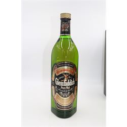 Ardbeg, 10 year old single malt Scotch whisky, 70cl 46% vol in presentation box, Glenfiddich, special old reserve pure malt Scotch whisky, 1 litre 40% G.L and Glen Moray, single malt whisky, 1l 40% vol (3)