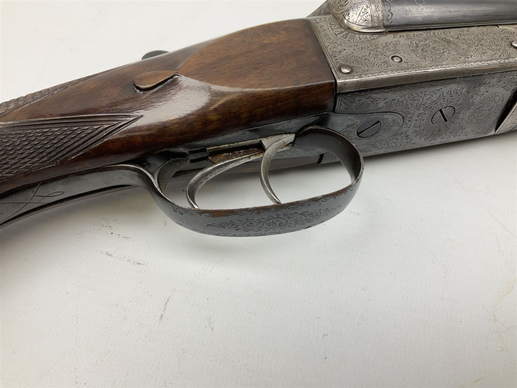 Fred Williams London & Birmingham 12-bore side-by-side double barrel box-lock non-ejector sporting gun with 2 1/2