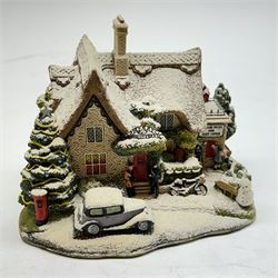 Eight Lilliput Lane Christmas models, comprising Letter to Santa, The Star Inn, Ice to Meet You, Snowflake, Frosty Fun, Winter Warmer, Winter at Eagle House Folly and Christmas decoration Great Expectaions, all boxed 