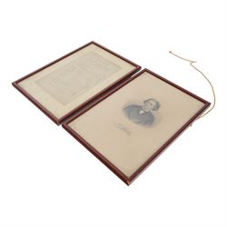 Signed 19th century programme for the Second Recital 'Variations' by Russian pianist Anton Rubinstein, performed Wednesday May 10th 1876, one of five recitals performed that year by the keyboard virtuoso at St James' Hall London after a long absence from England, the programme signed down the right side 'all right' with Anton Rubinstein's signature beneath, together with a portrait engraving of Rubinstein, also signed beneath, within matching frames, frame H30cm