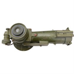 Barr & Stroud military issue type FT27 range finder no. 1009 dated 1916 stamped with broad arrow, in metal case, together with gun sights including ZRAK ON-59, MK II telescopic bearing, MK II telescope elevation and two tripods