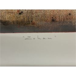 Renzo Galassi (Italian contemporary): 'Inys' and 'Zohan', pair screenprints signed titled and numbered 6/30 and 11/30, respectively, 64cm x 33cm (2) (unframed)