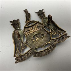 Three cap badges - Welsh Regt. 16th (Service) Battalion Cardiff City Pals, 15th Battalion West Yorkshire Leeds Pals and Cheshire Regt. (3)