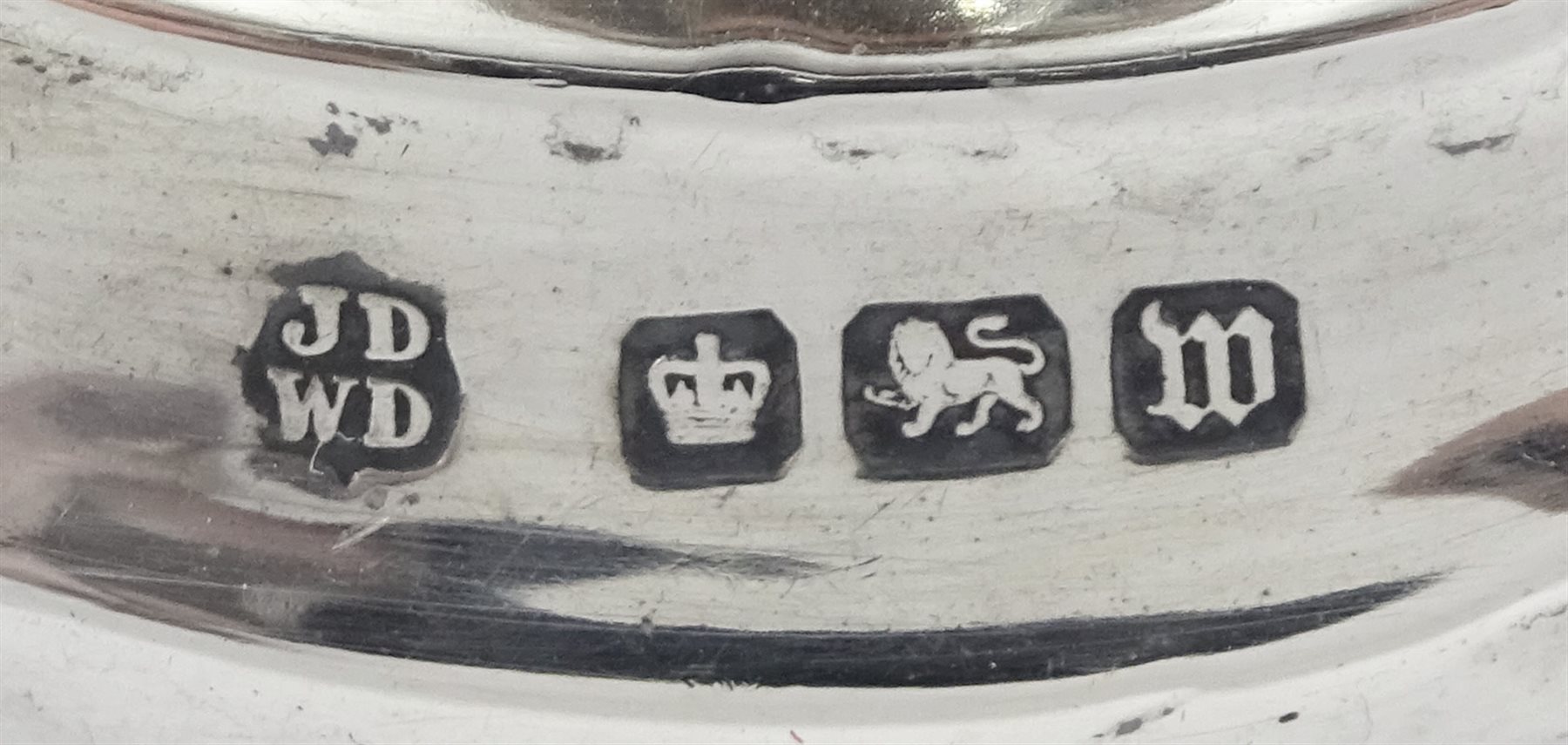 Pair of silver trumpet vases by James Deakin & Sons, Sheffield 1914