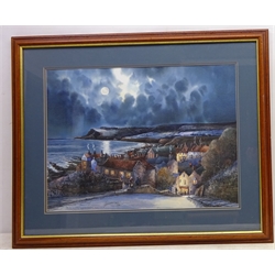  'Robin Hoods Bay', limited edition colour print No.287/500 signed in pen by John Freeman (British 1942-) 38cm x 52cm  