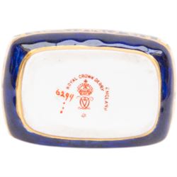 Royal Crown Derby ceramics, comprising Imari 1128 pattern vase of baluster form with fluted rim, 'The Yorkshire Rose' plate, limited edition no. 693/2000 and miniature Witches pattern no. 6299 handbag,  vase H15.5cm