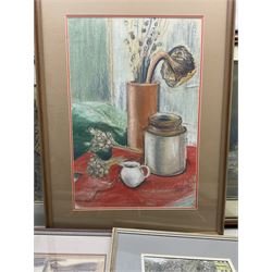 Pat Faust (British fl.1950-2000); Collection of framed paintings in various media to include local scenes of Scarborough and Filey etc. 