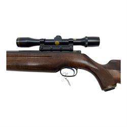 Weihrauch model HW35 air rifle Kal.5.5, with A.S.I De Luxe 4 x 32 scope, overall L121cm serial no. 989962